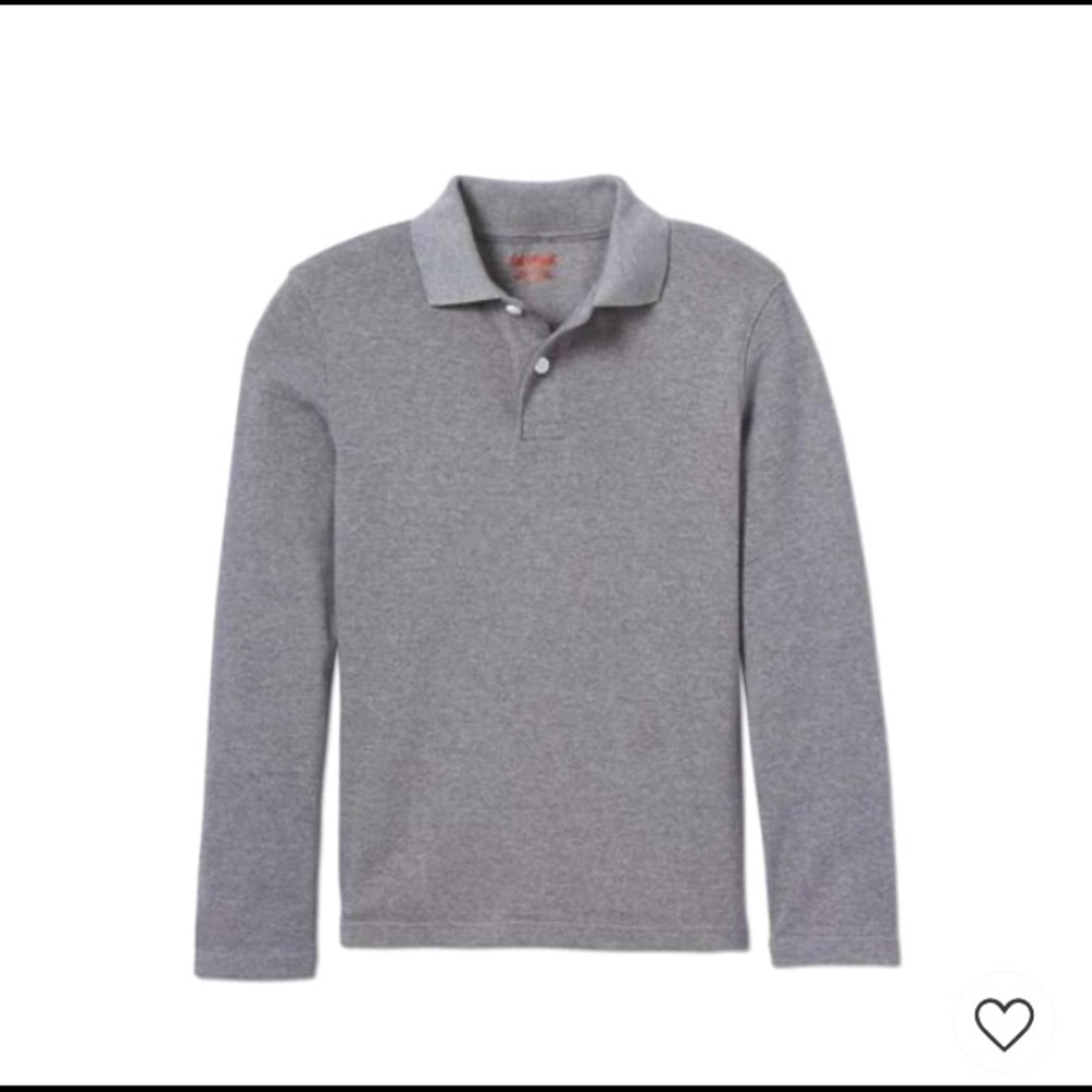 Boys Cat & Jack NWT Long Sleeve Polo Shirt.